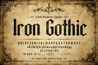 Iron Gothic Font: Design Ideas & Download Guide