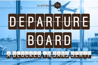 Departure Board Fonts for Creative Digital Projects