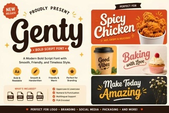 Genty Font: Creative Typography Projects & Examples