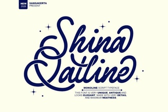 Shina Qatline Font: Design Your Digital Statements