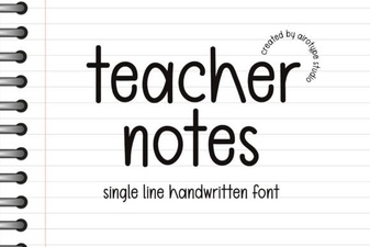 Best Fonts for Teacher Notes & Classroom Materials